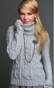Пуловер схема вязания