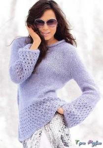 Пуловер из махера