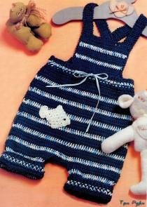 Вязаные штанишки для малышки