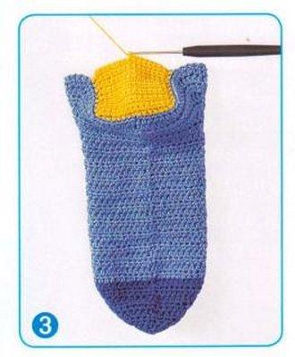 Вязание носков крючком от мыска
