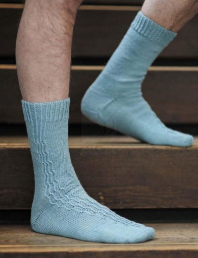 Очаровательные голубые носки мужчине 27