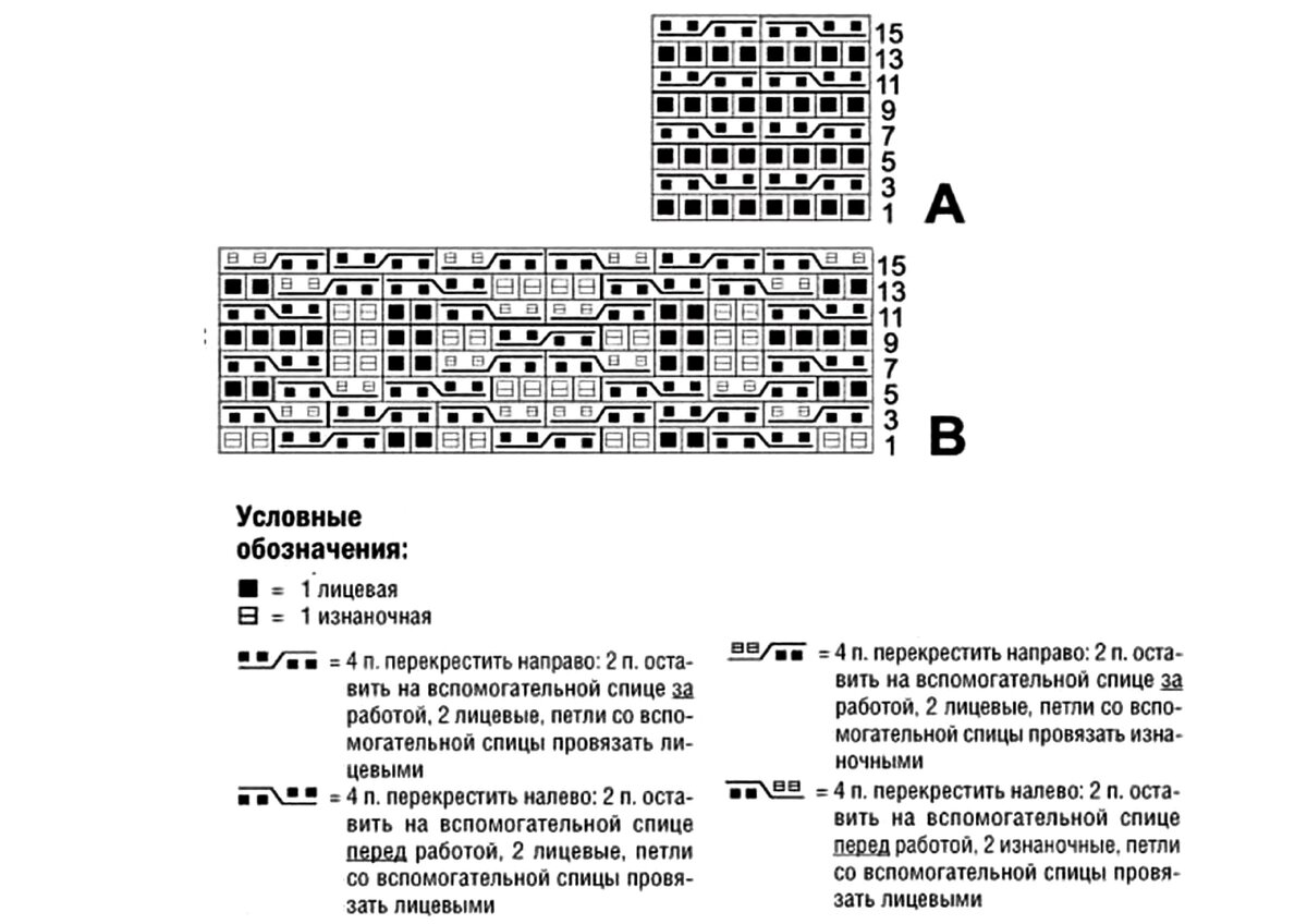 Схемы узоров к Кардигану №5 ☺